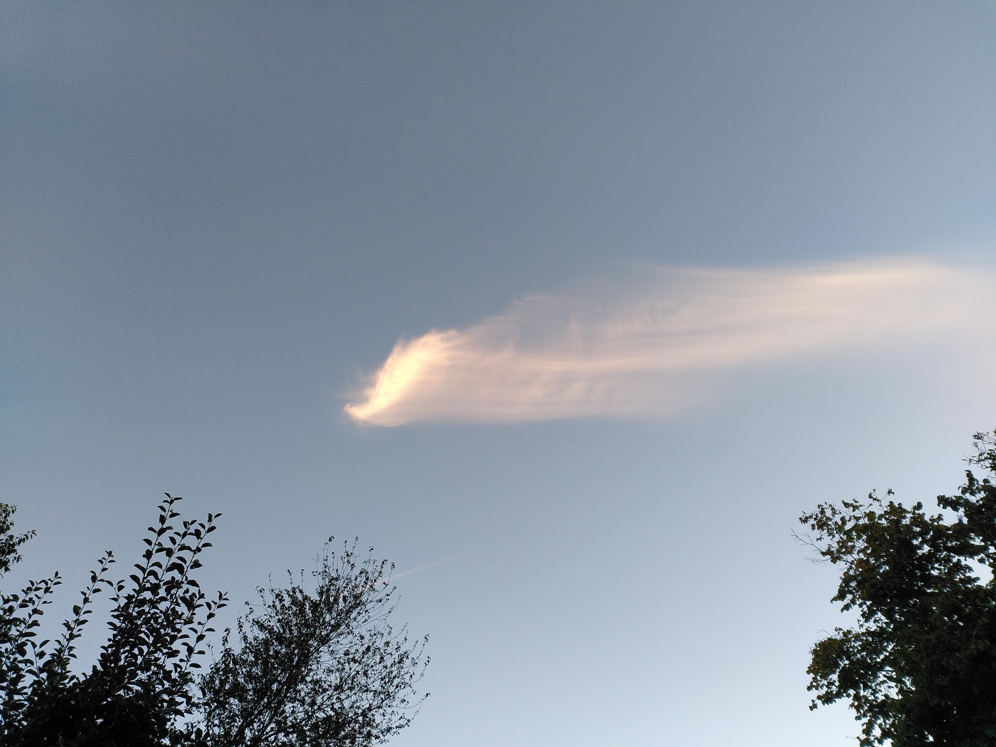 cloud in a blue sky